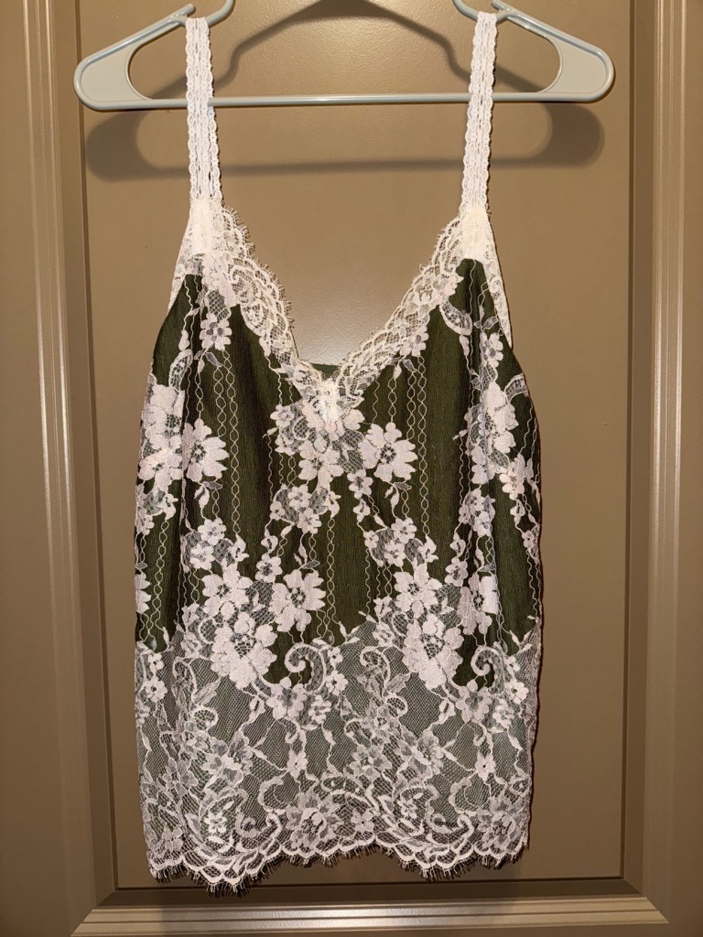 Express Floral Lace V-Neck Downtown Cami